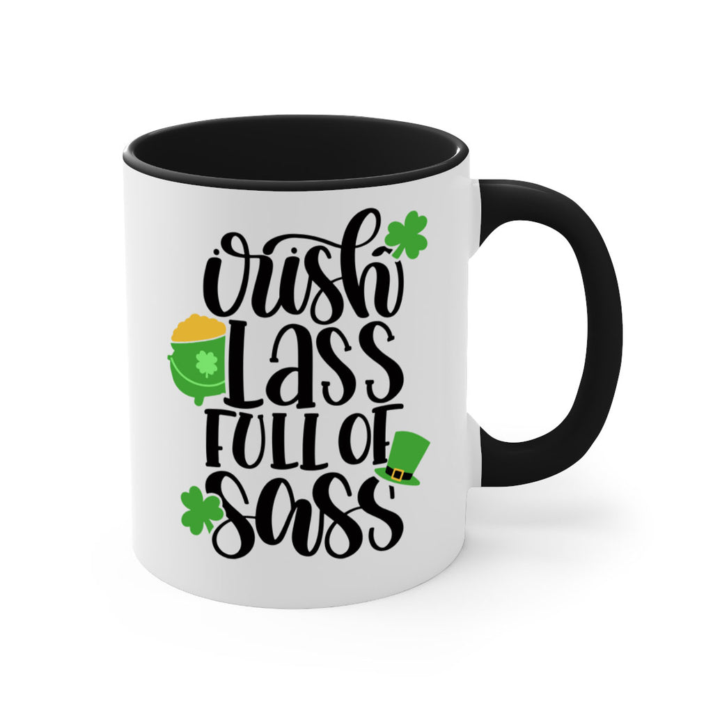 Irish Lass Full Of Sass Style 79#- St Patricks Day-Mug / Coffee Cup