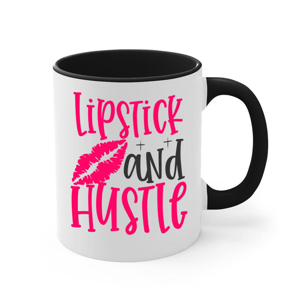 Lipstick and Hustle design Style 230#- makeup-Mug / Coffee Cup