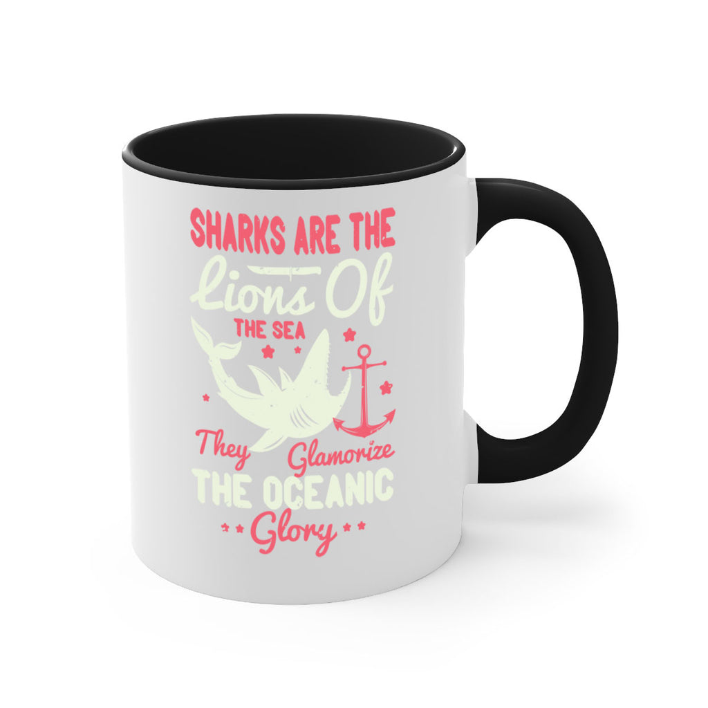 Sharks are the lions of the seaThey glamorize the oceanic glory Style 28#- Shark-Fish-Mug / Coffee Cup