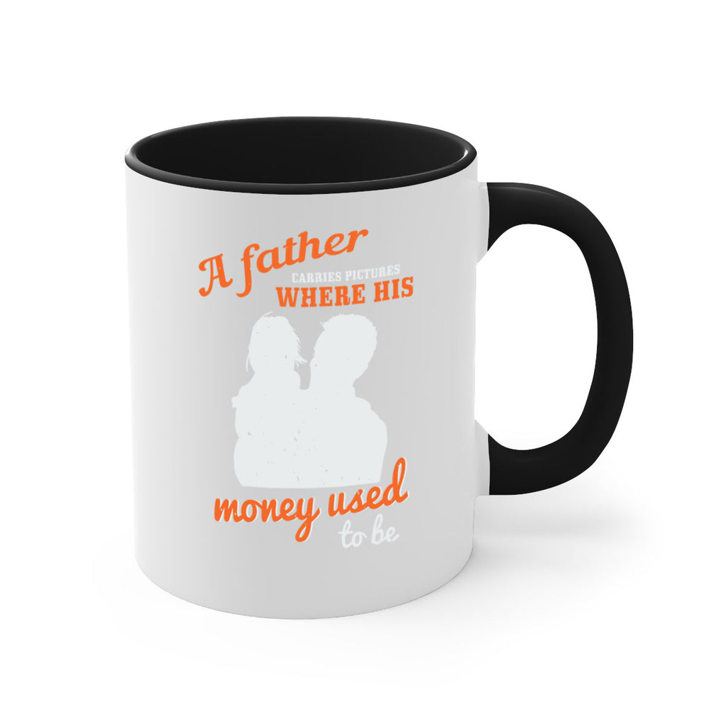 a father carries pictures 273#- fathers day-Mug / Coffee Cup