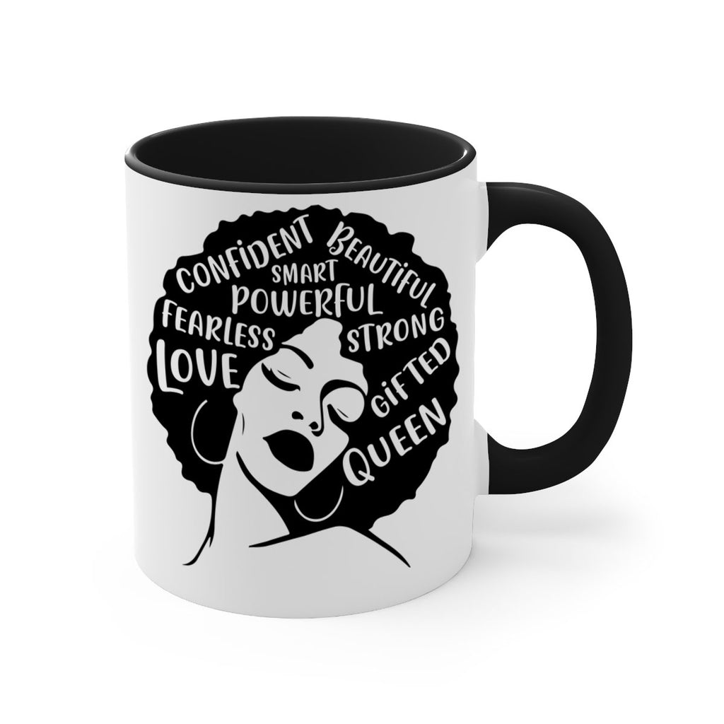 afro lady with words 24#- Black women - Girls-Mug / Coffee Cup
