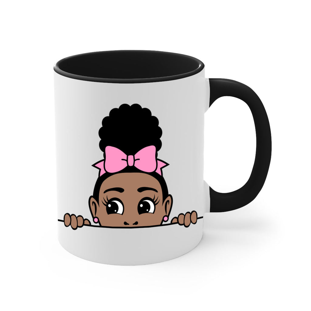 afro puff crown girl 3#- Black women - Girls-Mug / Coffee Cup