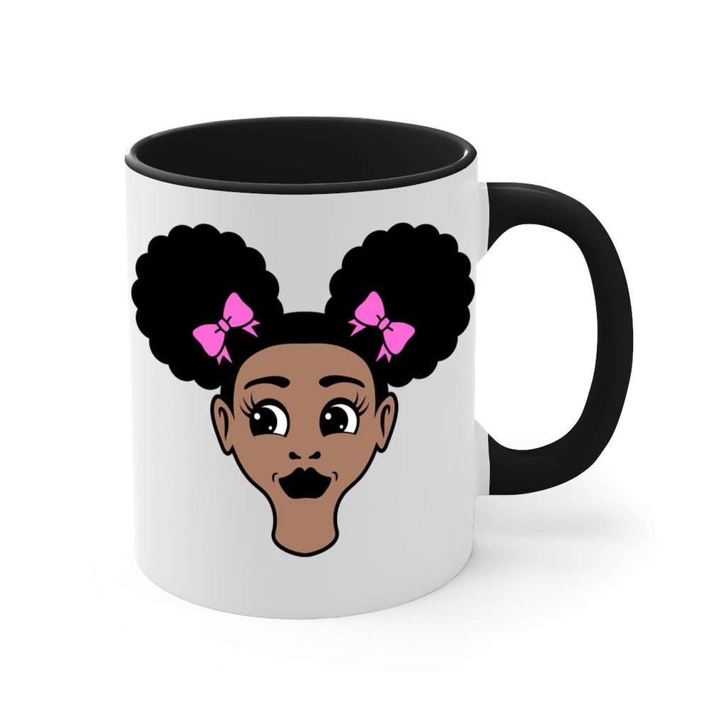 afro puffs girl 76#- Black women - Girls-Mug / Coffee Cup