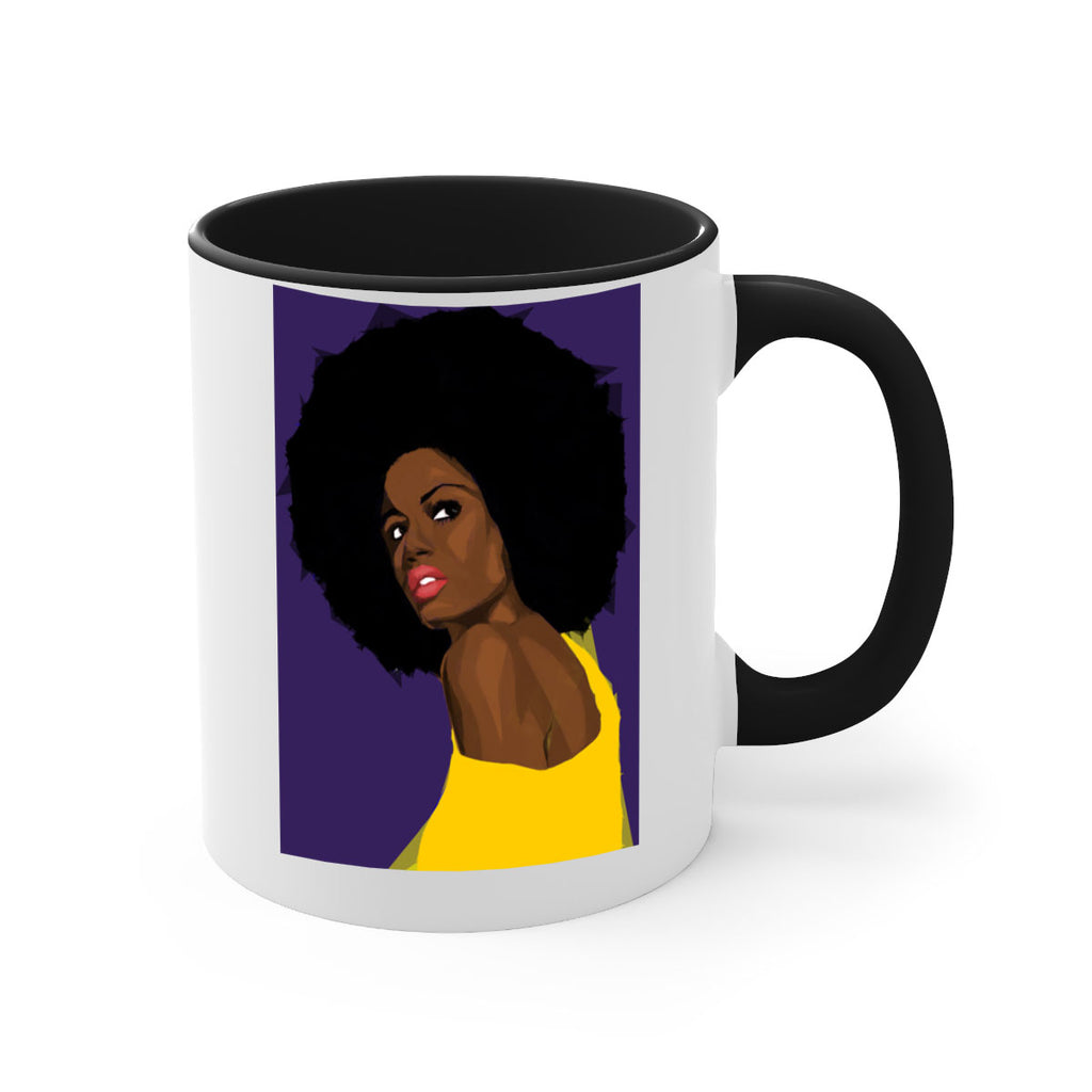 beautiful black woman geometric 60#- Black women - Girls-Mug / Coffee Cup