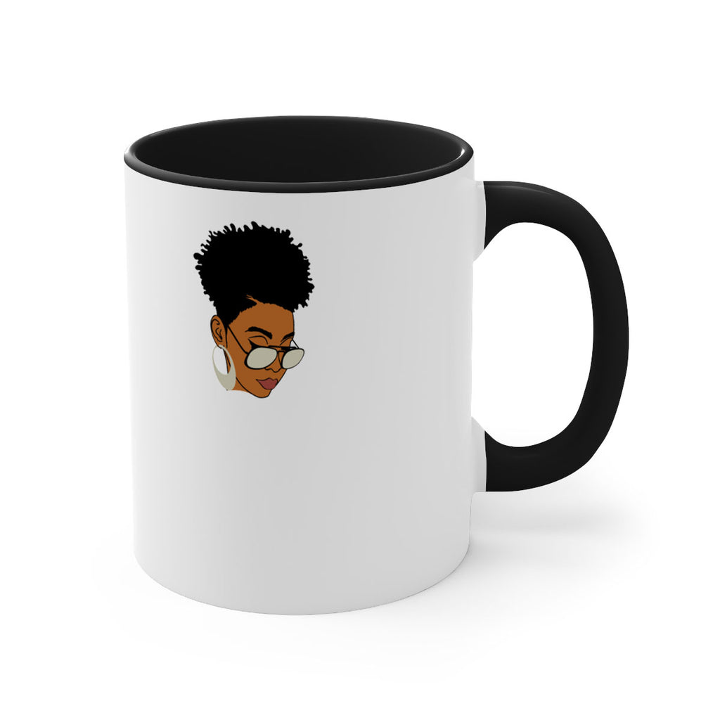 black afro 44#- Black women - Girls-Mug / Coffee Cup