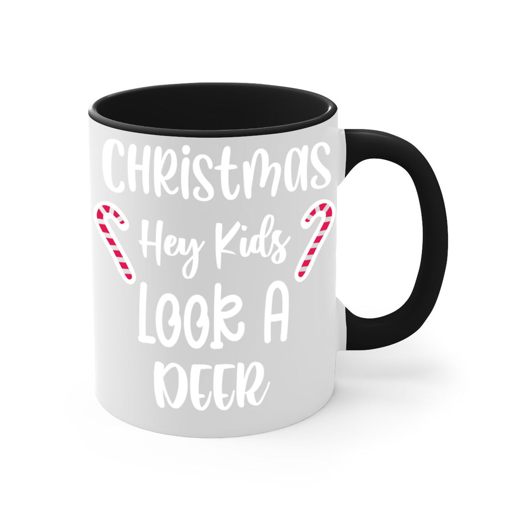 christmas hey kids look a deer style 107#- christmas-Mug / Coffee Cup