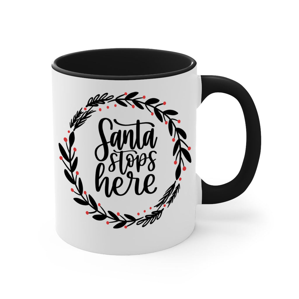 christmas ornamentssanta stops here 175#- christmas-Mug / Coffee Cup