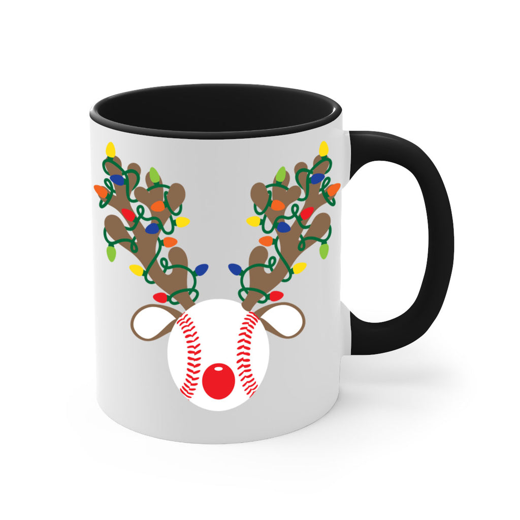 christmas reindeer antler baseball style 114#- christmas-Mug / Coffee Cup