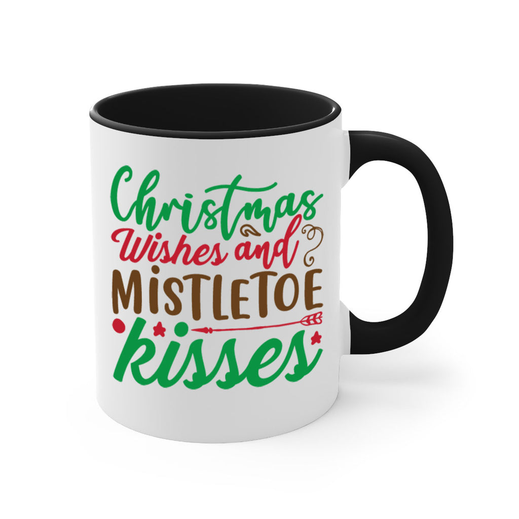 christmas wishes and mistletoe kisses 292#- christmas-Mug / Coffee Cup