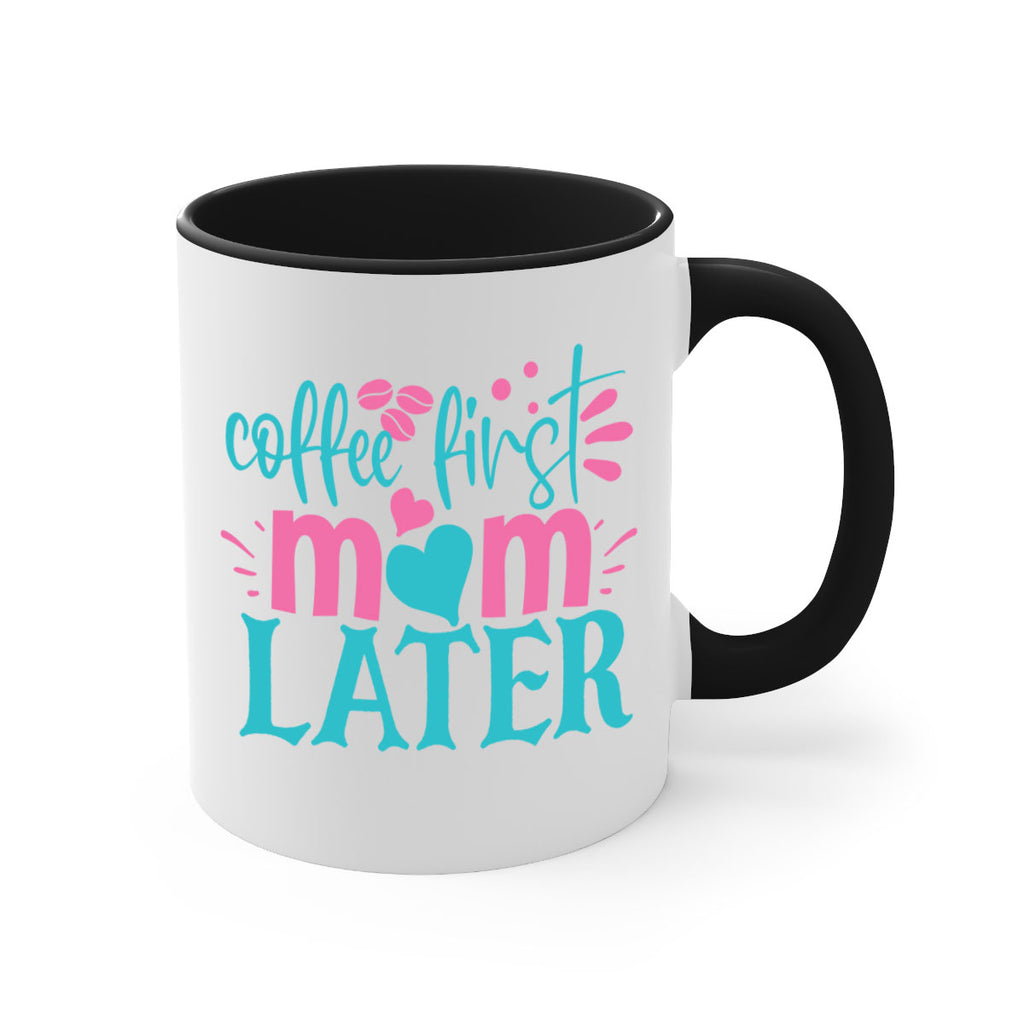 coffee first mom later 350#- mom-Mug / Coffee Cup