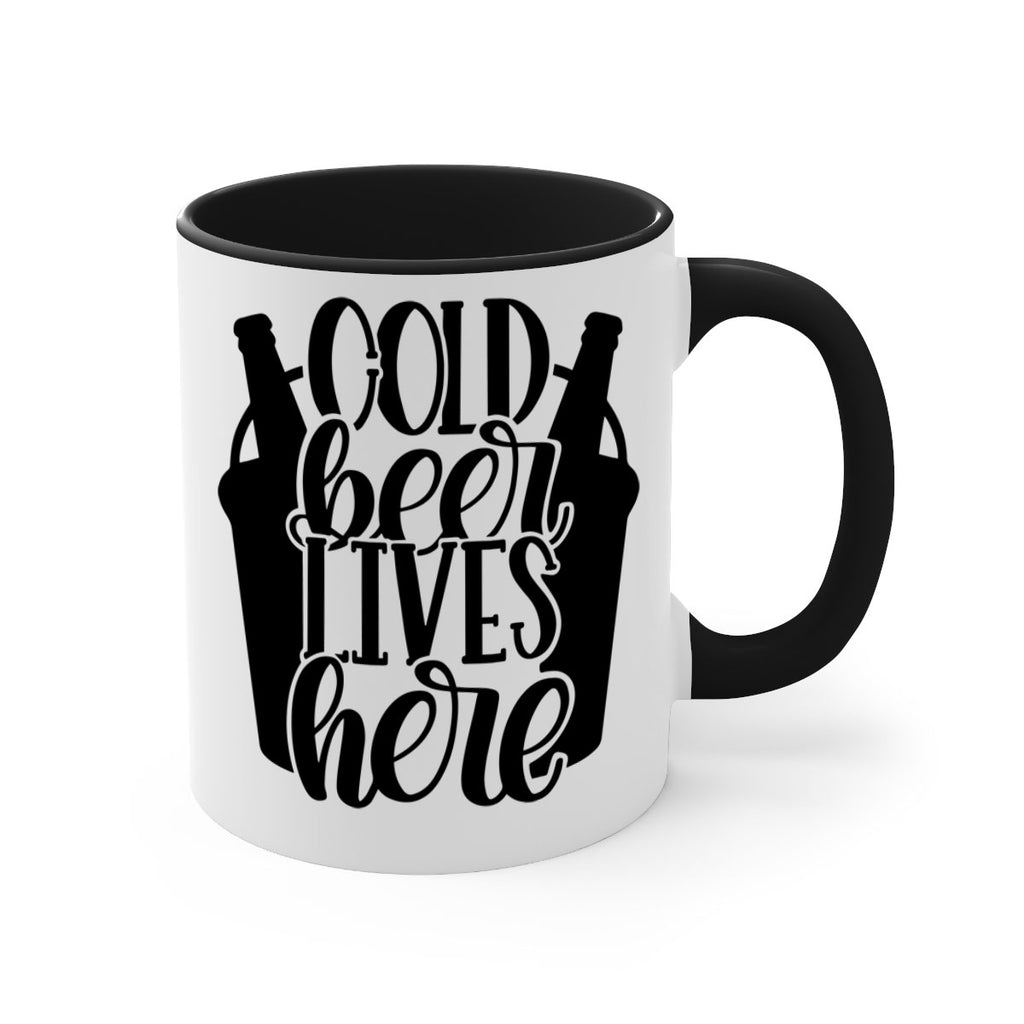 cold beer lives here 43#- beer-Mug / Coffee Cup