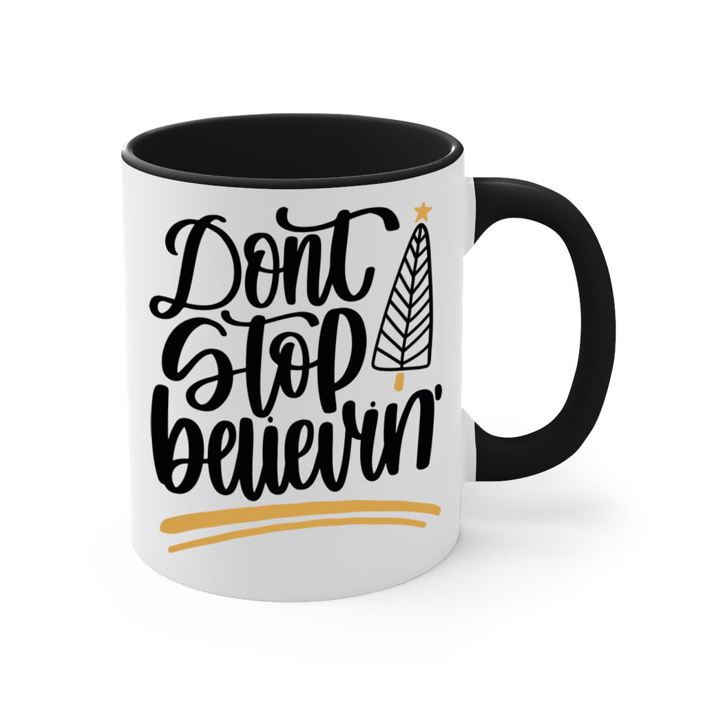 dont stop believin gold 158#- christmas-Mug / Coffee Cup