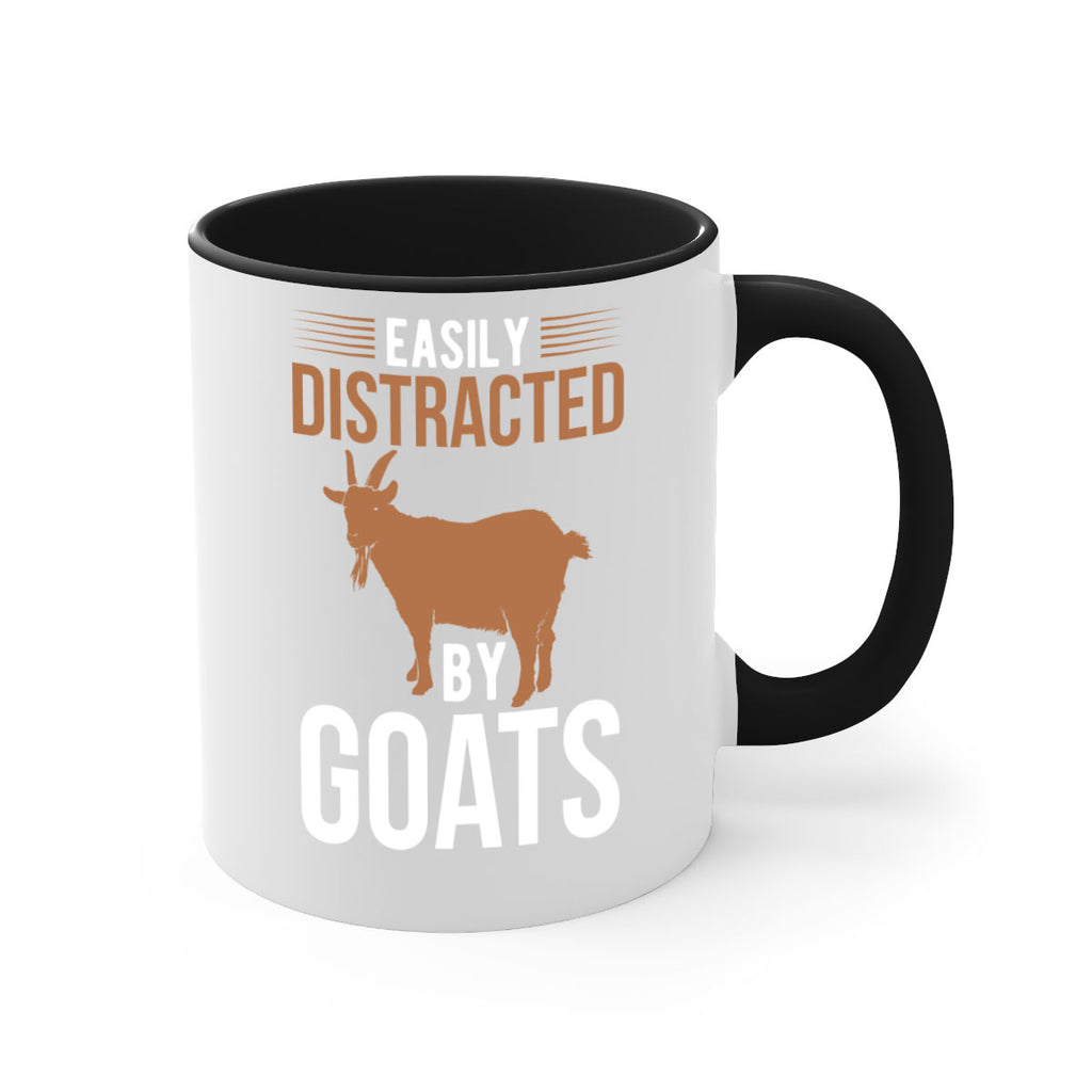 easily distracted by goats Style 5#- goat-Mug / Coffee Cup