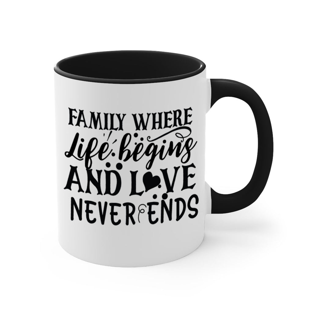 family where life begins and love never ends 33#- Family-Mug / Coffee Cup