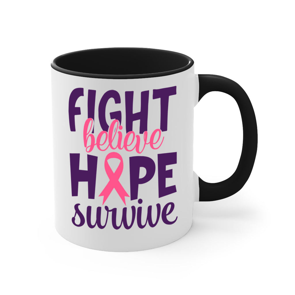 fight believe hope survive Style 13#- breast cancer-Mug / Coffee Cup