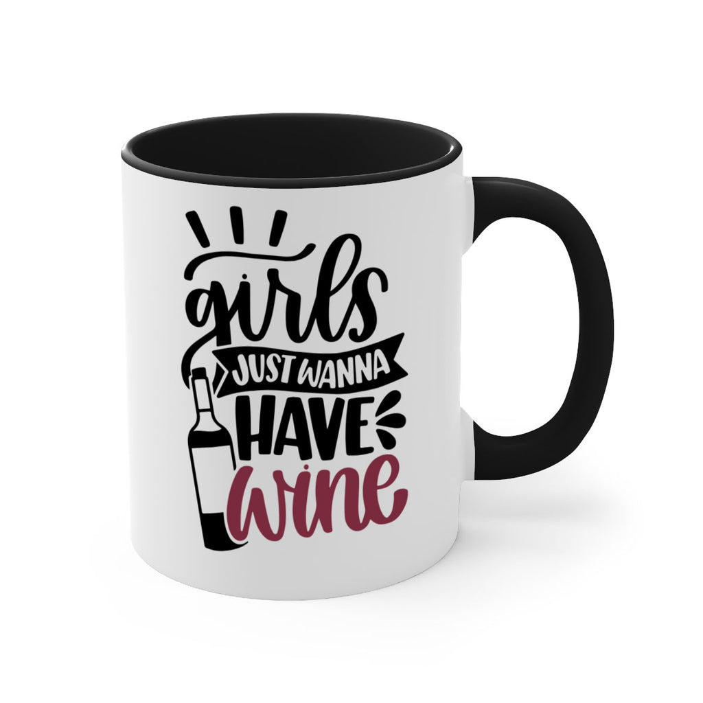 girls just wanna have wine 55#- wine-Mug / Coffee Cup