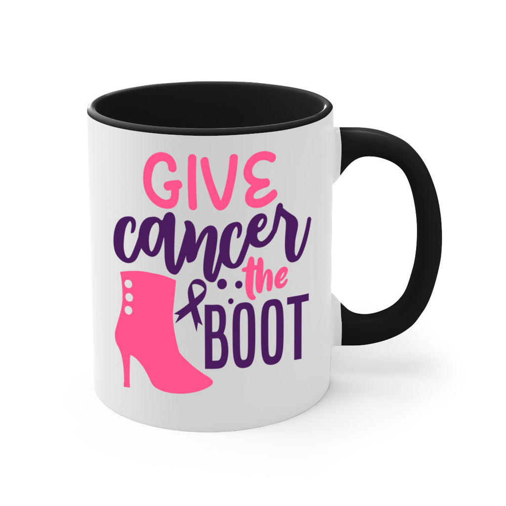 give cancer the boot Style 11#- breast cancer-Mug / Coffee Cup