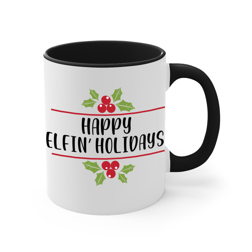 happy elfin holidays style 250#- christmas-Mug / Coffee Cup