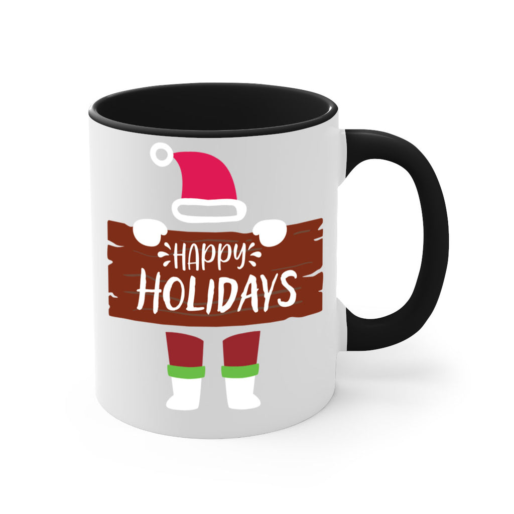 happy holidays style 255#- christmas-Mug / Coffee Cup