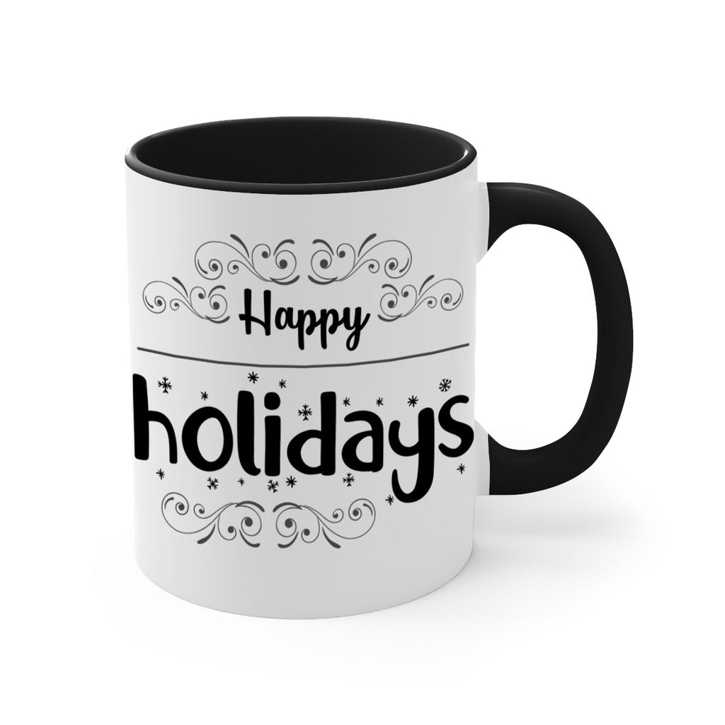 happy holidays style 256#- christmas-Mug / Coffee Cup