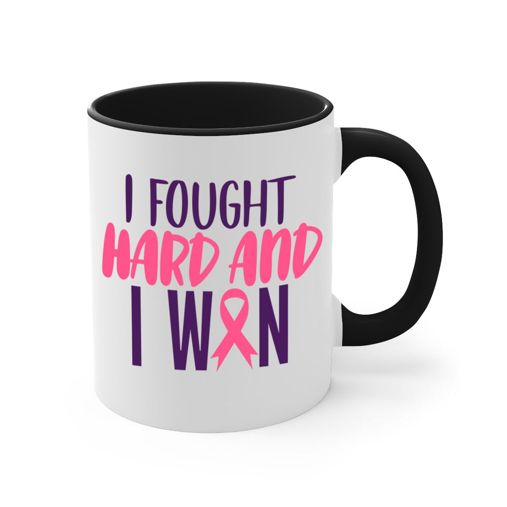 i fought hard and i won Style 10#- breast cancer-Mug / Coffee Cup