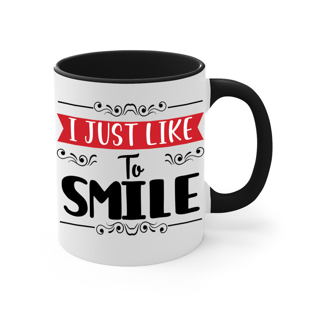 i just like to smile style 326#- christmas-Mug / Coffee Cup