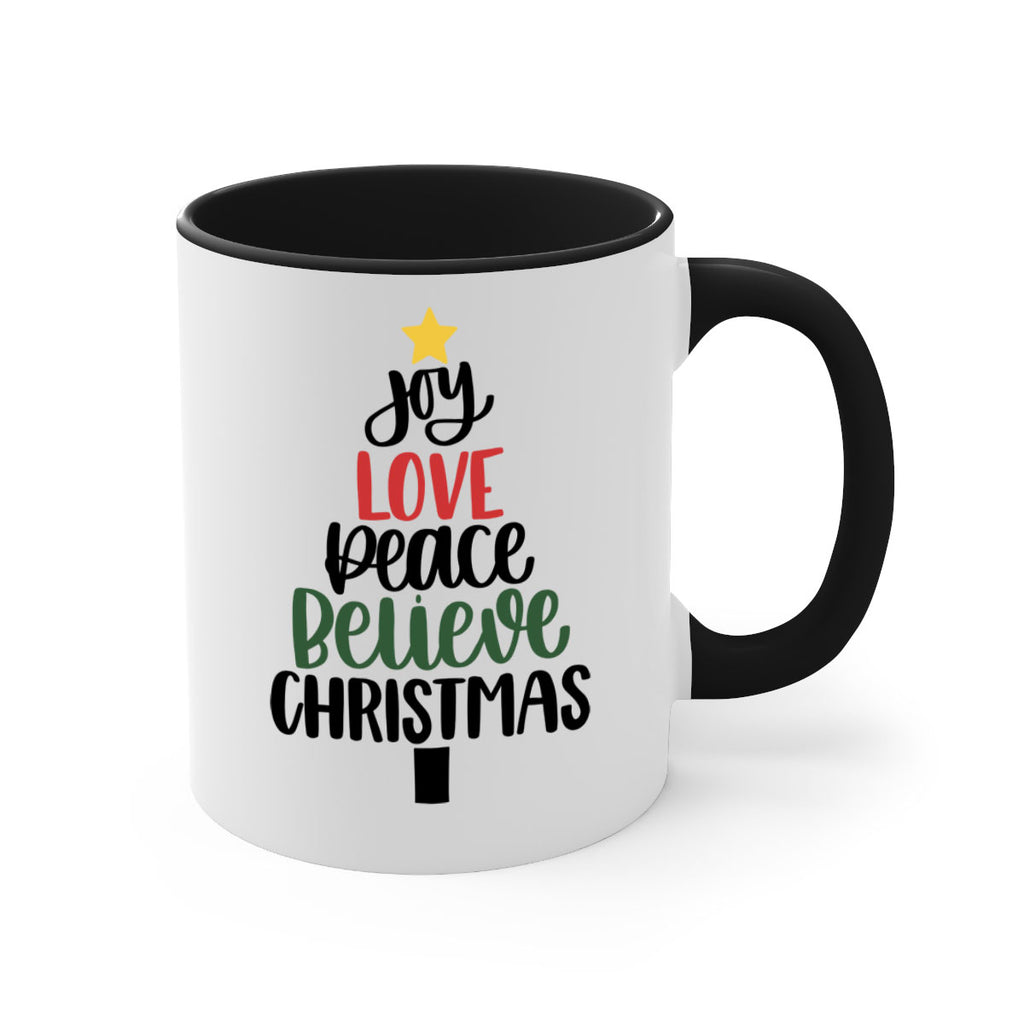 joy love peace believe christmas 111#- christmas-Mug / Coffee Cup