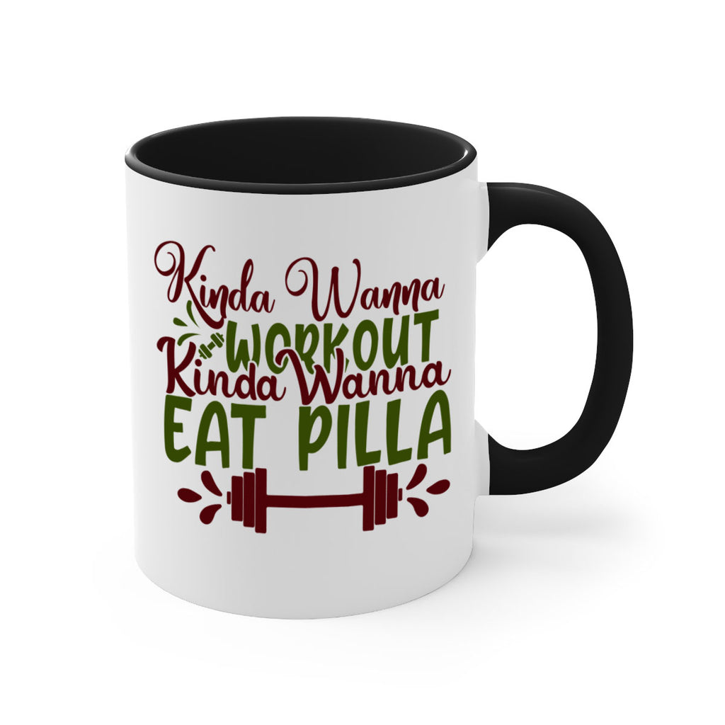 kinda wanna workout kinda wanna eat pilla 38#- gym-Mug / Coffee Cup