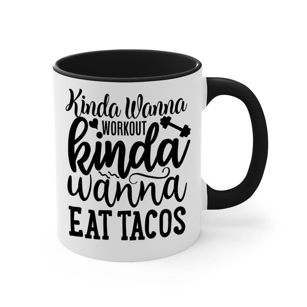 kinda wanna workout kinda wanna eat tacos 35#- gym-Mug / Coffee Cup