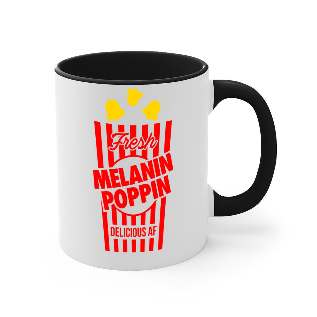 melanin poppin popcorn 86#- black words - phrases-Mug / Coffee Cup