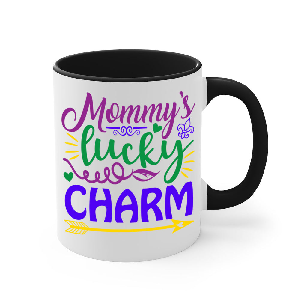 mommys lucky charm 6#- mardi gras-Mug / Coffee Cup