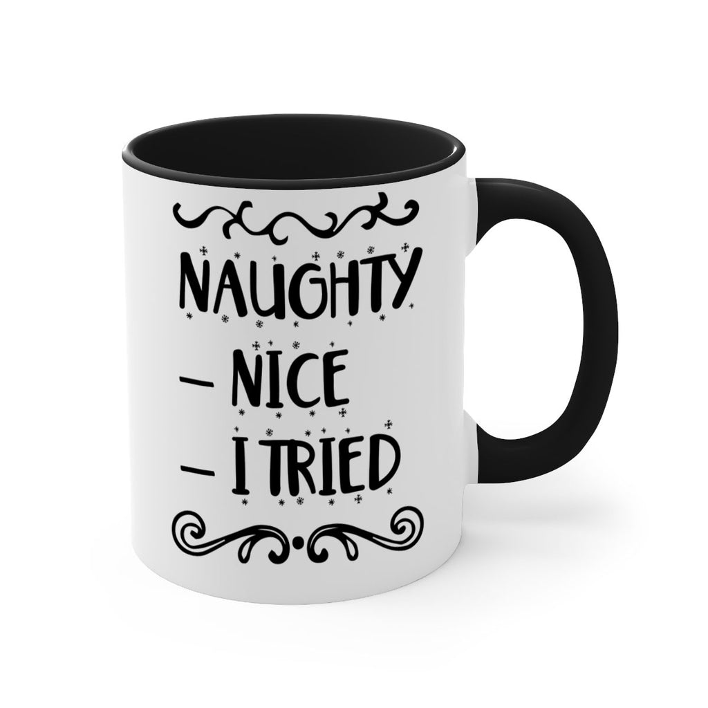 naughty nice i tried style 534#- christmas-Mug / Coffee Cup