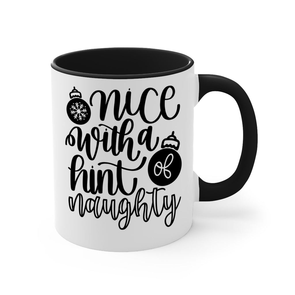 nice with a hint naughty 75#- christmas-Mug / Coffee Cup