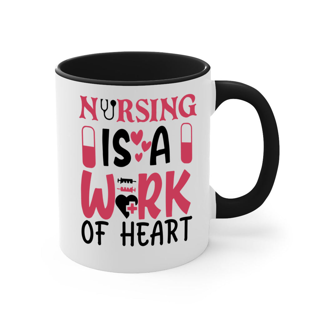 nursing is a work of heart Style Style 69#- nurse-Mug / Coffee Cup