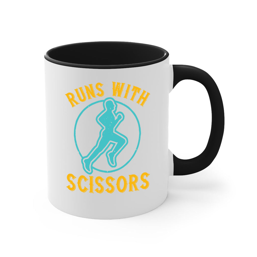 run with sclssors 25#- running-Mug / Coffee Cup