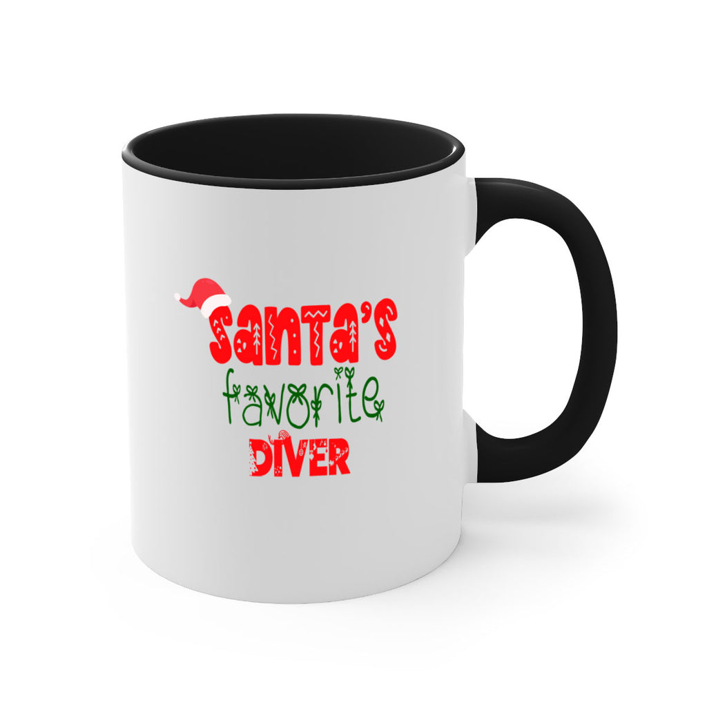 santas favorite diver style 785#- christmas-Mug / Coffee Cup