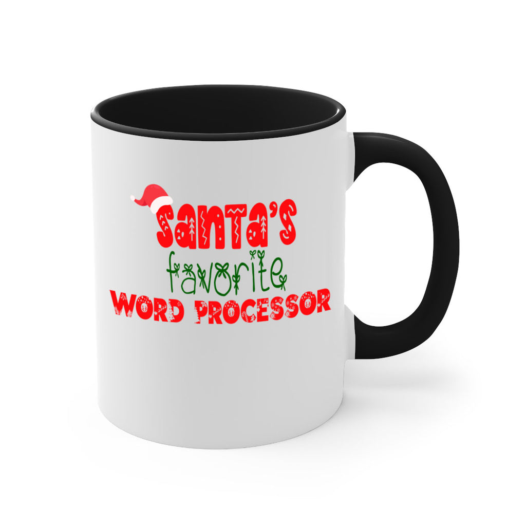 santas favorite word processor style 1158#- christmas-Mug / Coffee Cup