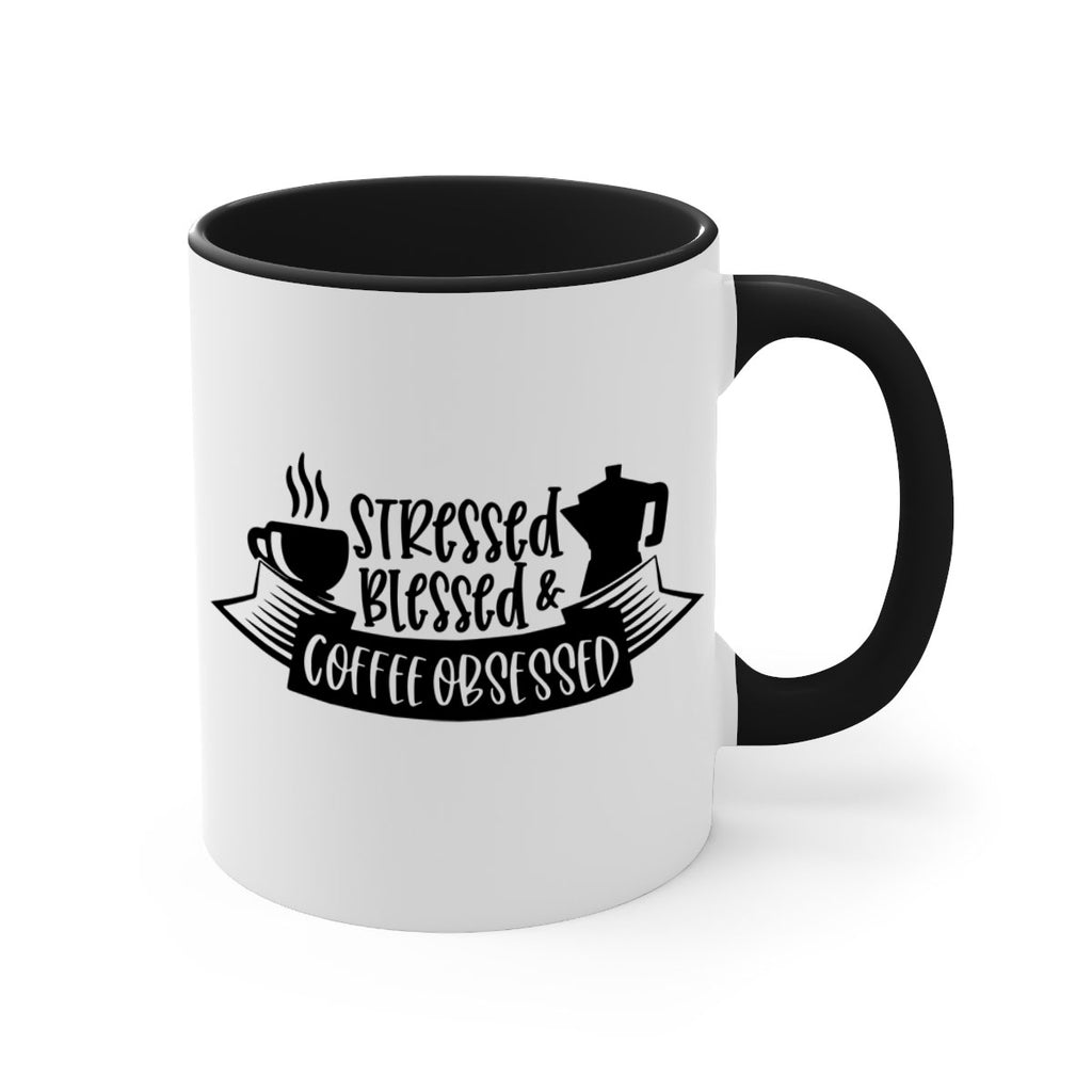 stressed blessed coffee obsessed 27#- coffee-Mug / Coffee Cup