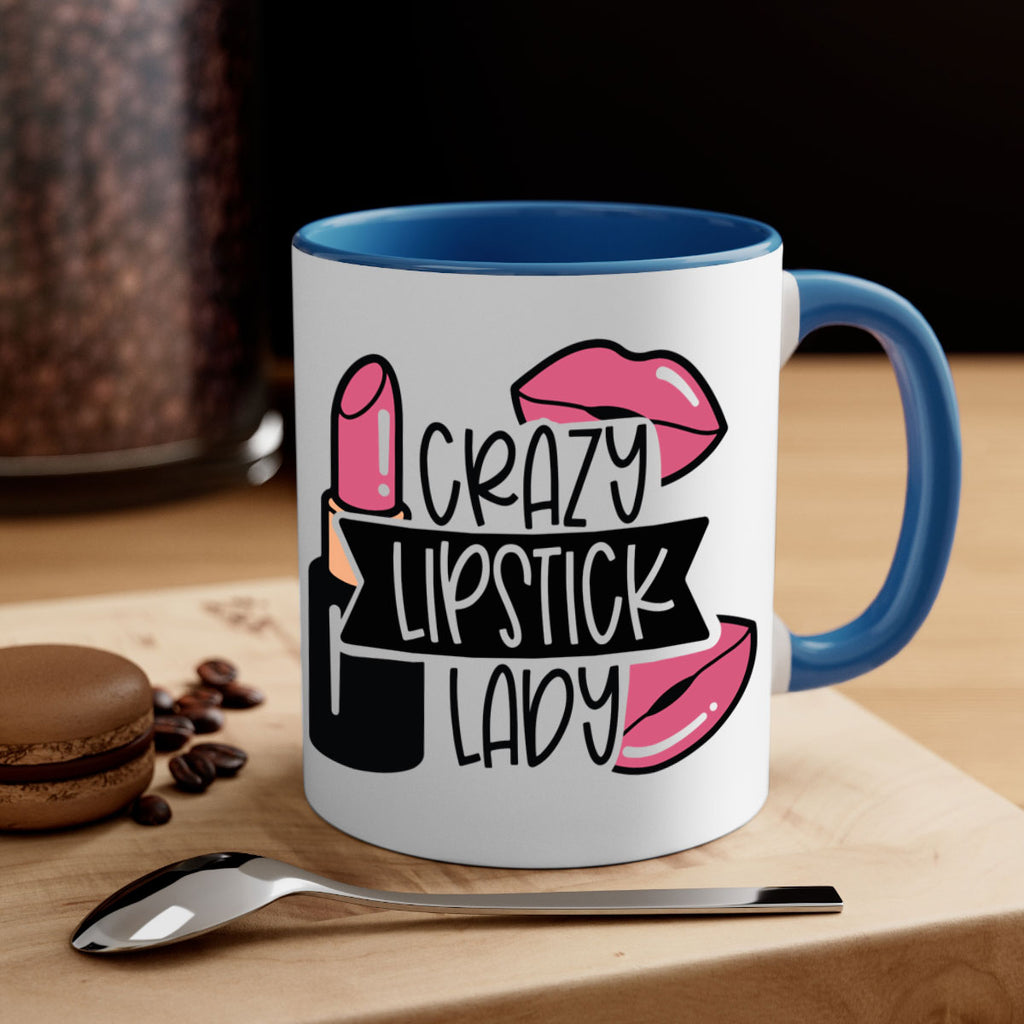 Crazy Lipstick Lady Style 108#- makeup-Mug / Coffee Cup