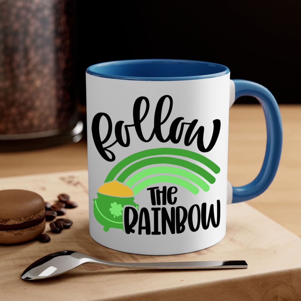 Follow The Rainbow Style 99#- St Patricks Day-Mug / Coffee Cup