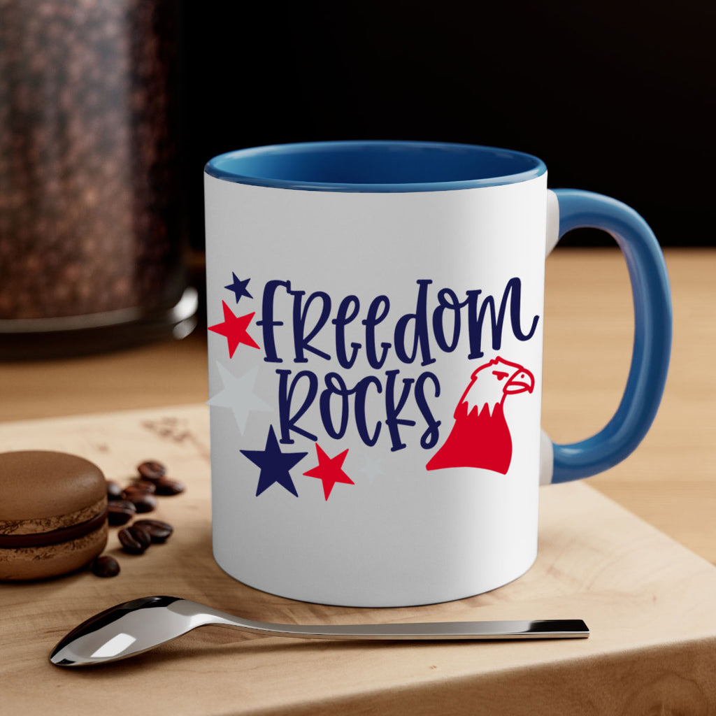 Freedom Rocks Style 148#- 4th Of July-Mug / Coffee Cup