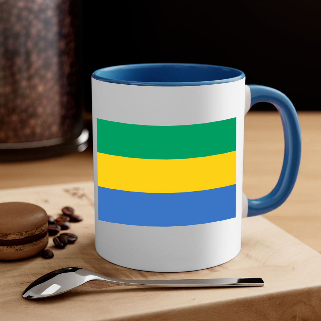 Gabon 136#- world flag-Mug / Coffee Cup