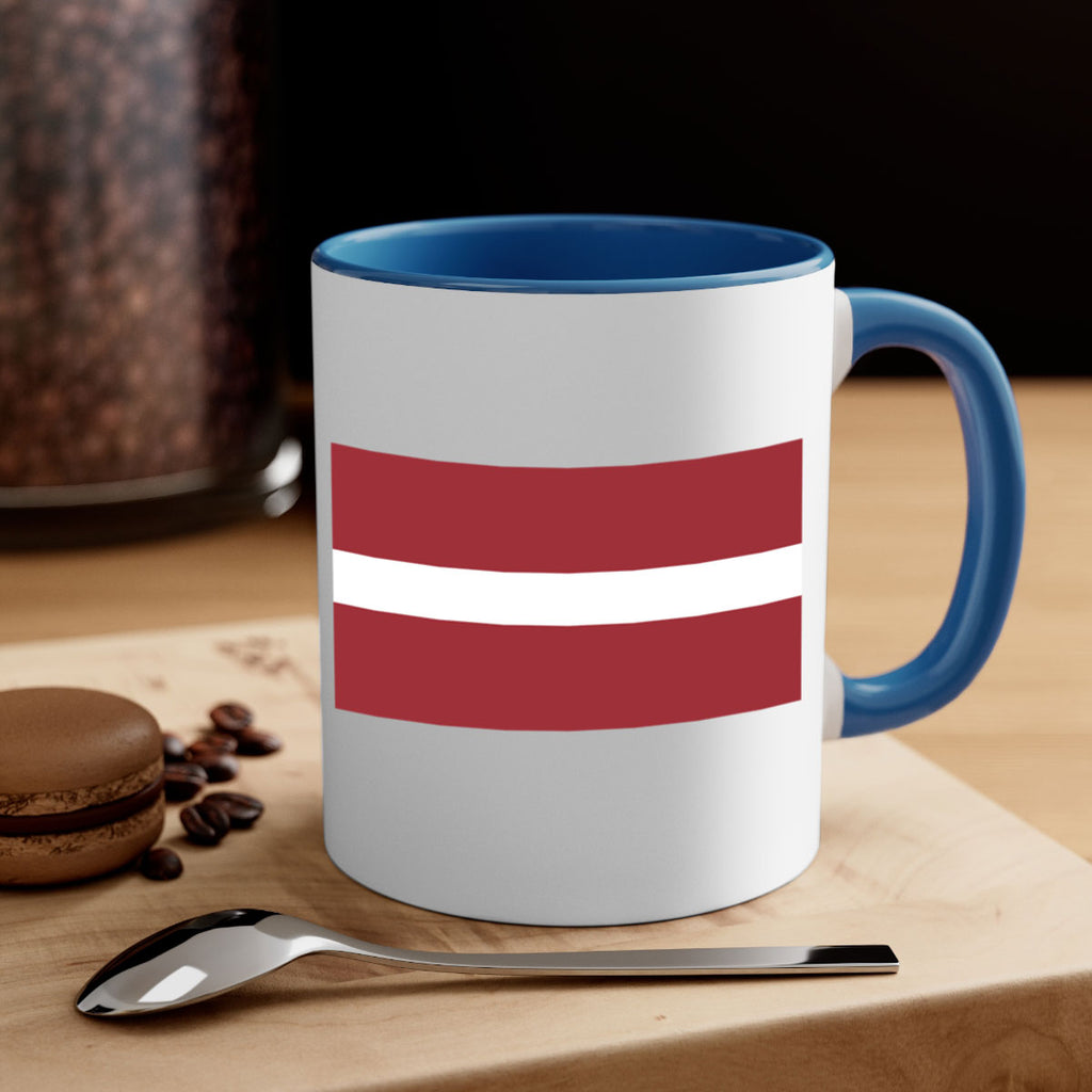 Latvia 104#- world flag-Mug / Coffee Cup