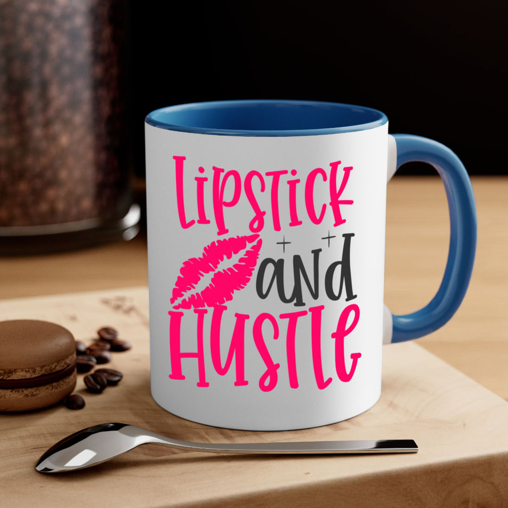 Lipstick and Hustle design Style 230#- makeup-Mug / Coffee Cup