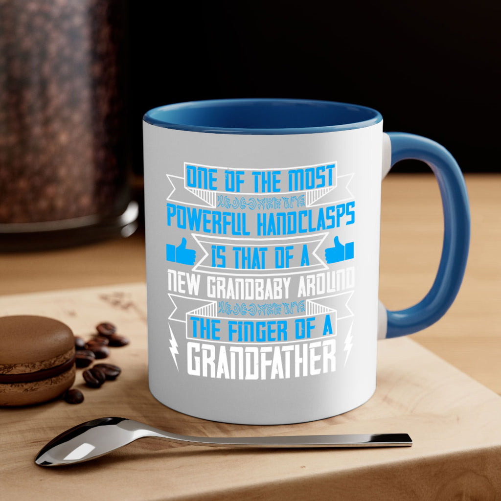 One of the most powerful handclasps is that of a new grandbaby 71#- grandpa-Mug / Coffee Cup