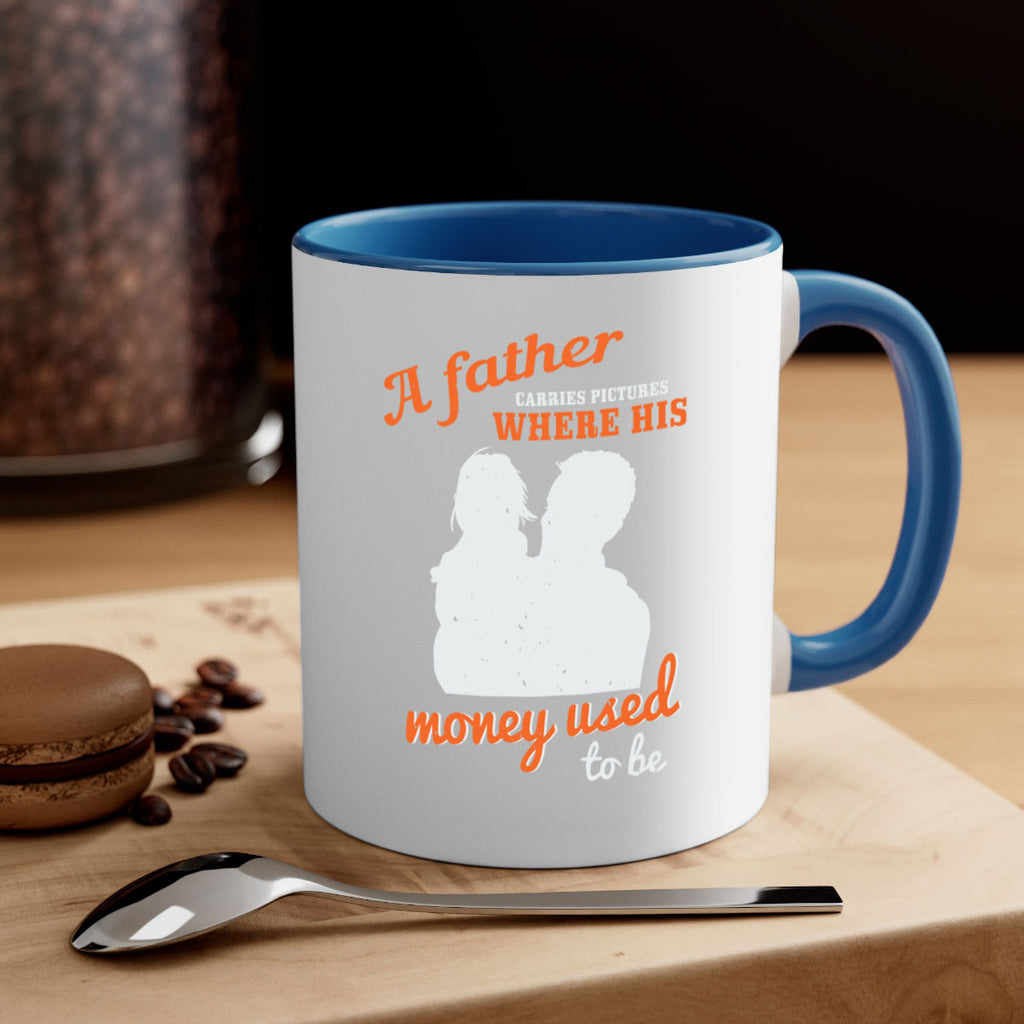 a father carries pictures 273#- fathers day-Mug / Coffee Cup