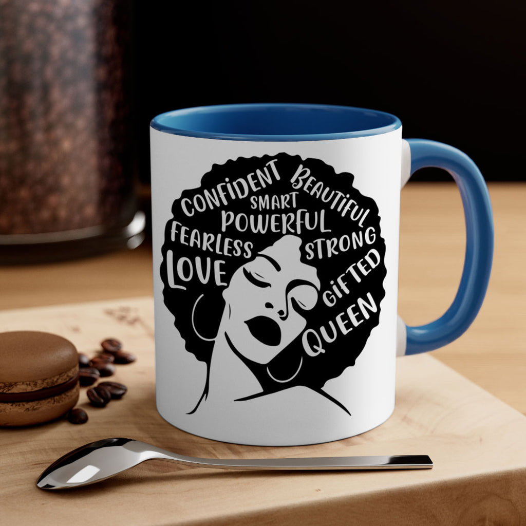 afro lady with words 24#- Black women - Girls-Mug / Coffee Cup