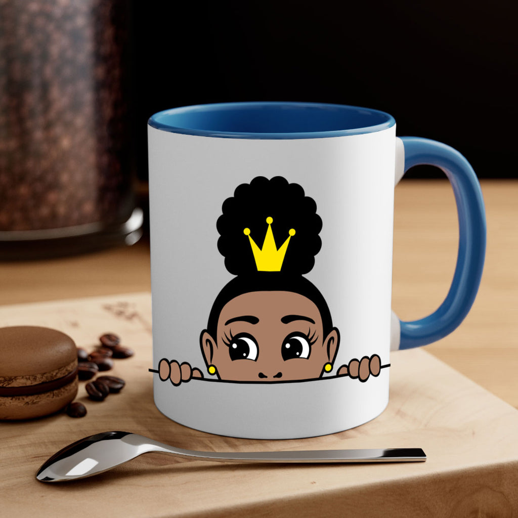 afro puff crown girl 1#- Black women - Girls-Mug / Coffee Cup