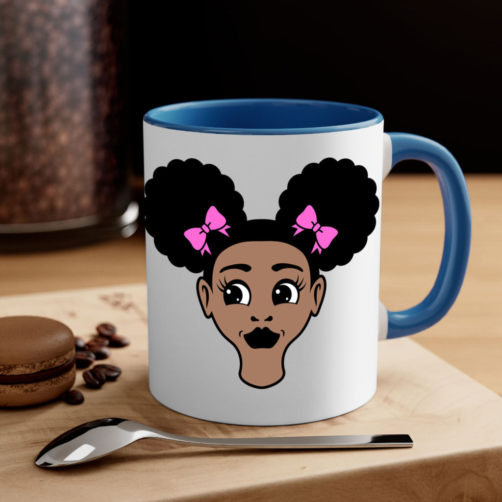 afro puffs girl 76#- Black women - Girls-Mug / Coffee Cup