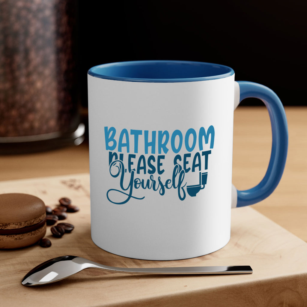 bathroom please seat yourself 92#- bathroom-Mug / Coffee Cup